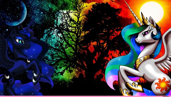 МЛП принцесса Луна и Селестия