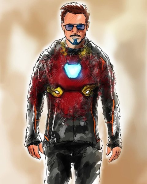 Тони Старк Железный человек арт