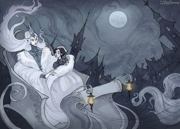 Снежная Королева и Кай аниме