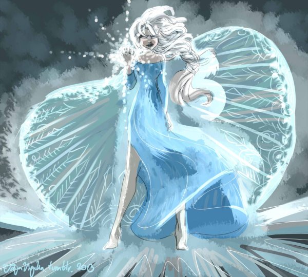 Эльза аниме