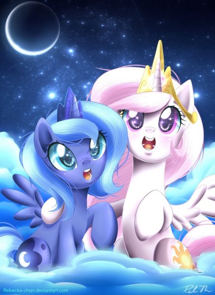 My little Pony Луна и Селестия