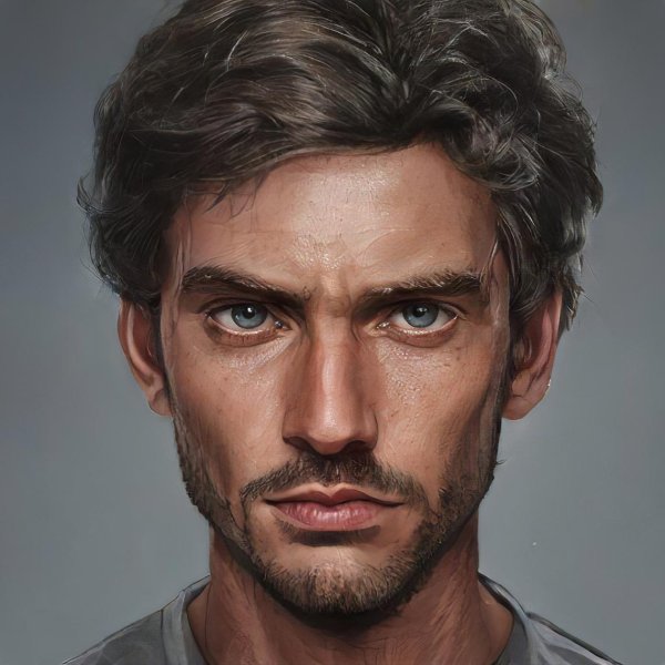 Мужское лицо арт