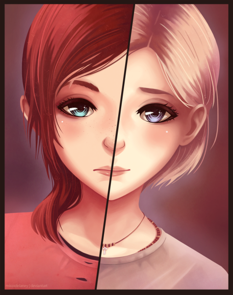 Половина лица арт