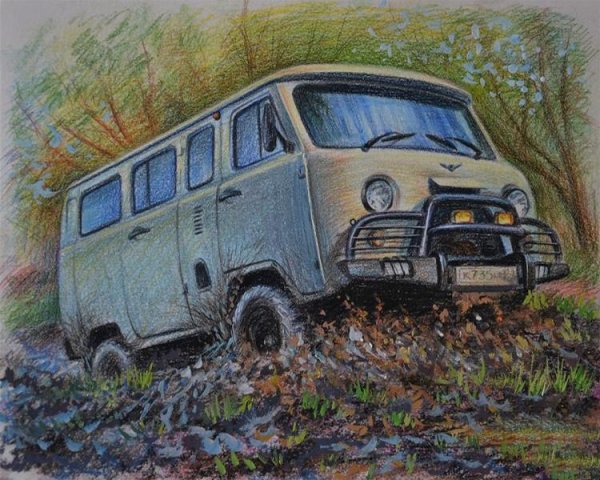 УАЗ Буханка и УАЗ 469 арт
