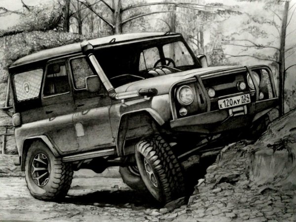 УАЗ рисунок