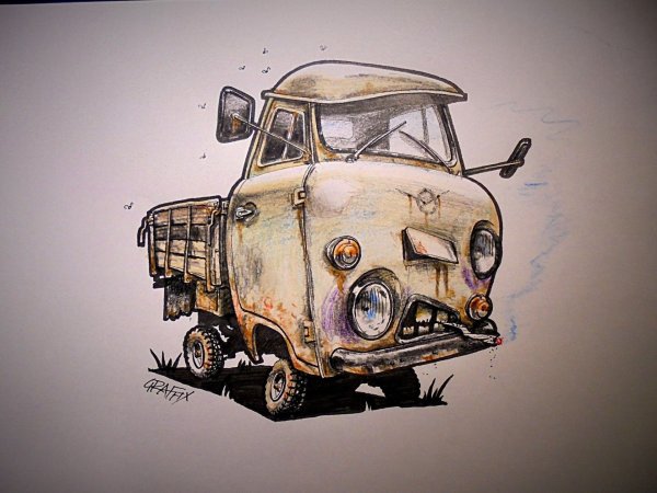 УАЗ 3303 рисунок