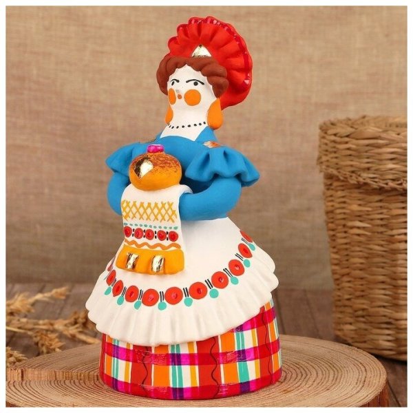 Дымковская игрушка "Барыня"