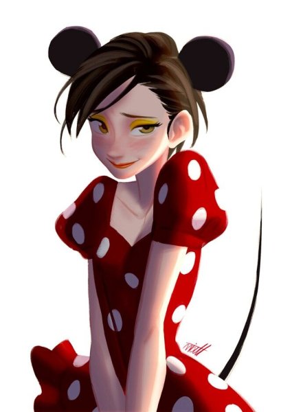 Микки и Минни Маус хуманизация