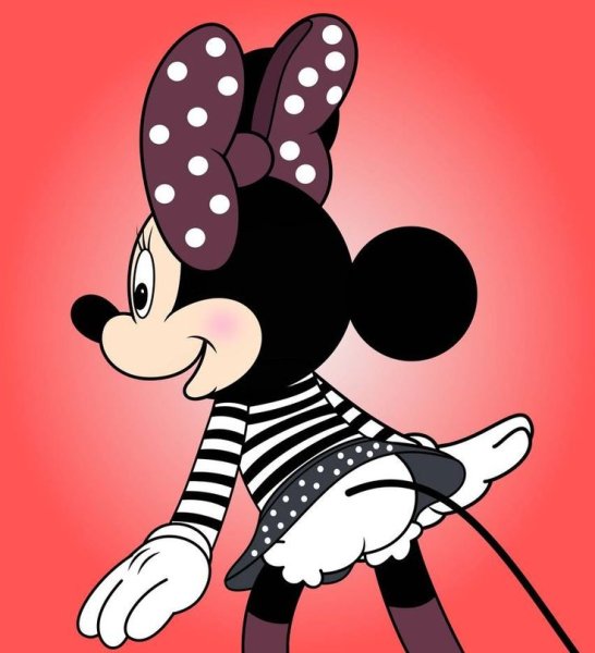 Минни Маус спиной