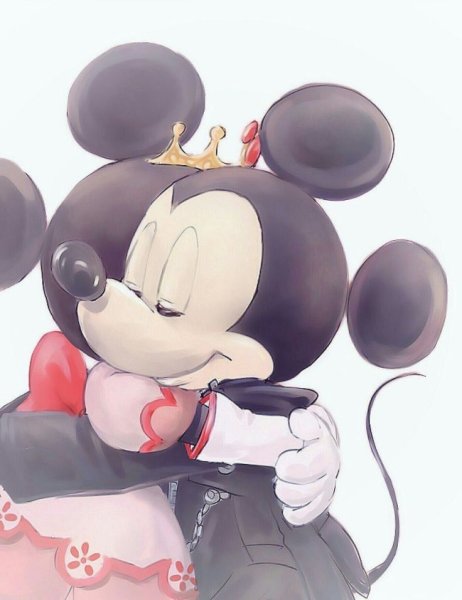 Микки Маус и Минни Маус арт