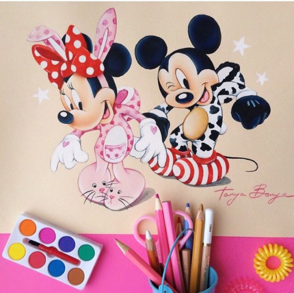 Таня Боня иллюстрации микимаусы