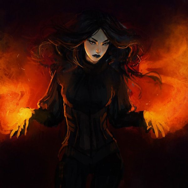 Девушка маг огня