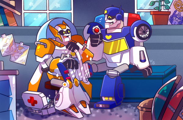 Трансформеры боты-спасатели Хитвейв и Чейз