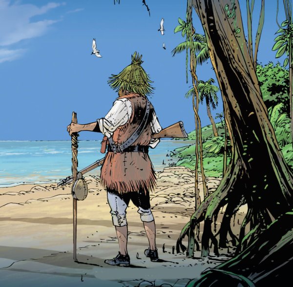 Робинзон Крузо на необитаемом острове