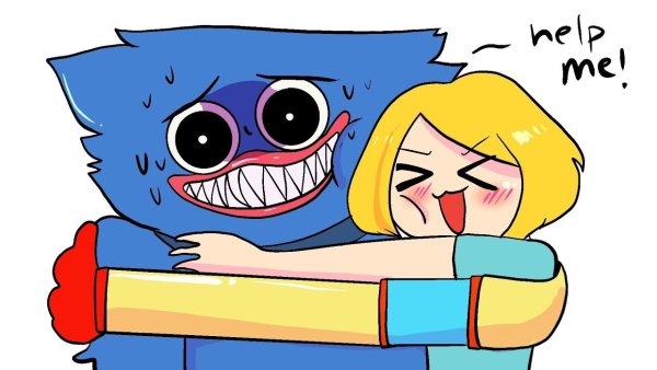 Poppy Playtime Huggy арт