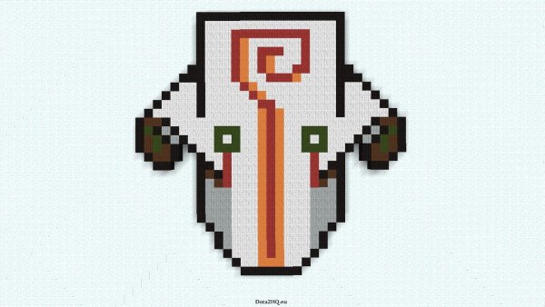 Пиксель арт Джаггернаута дота 2