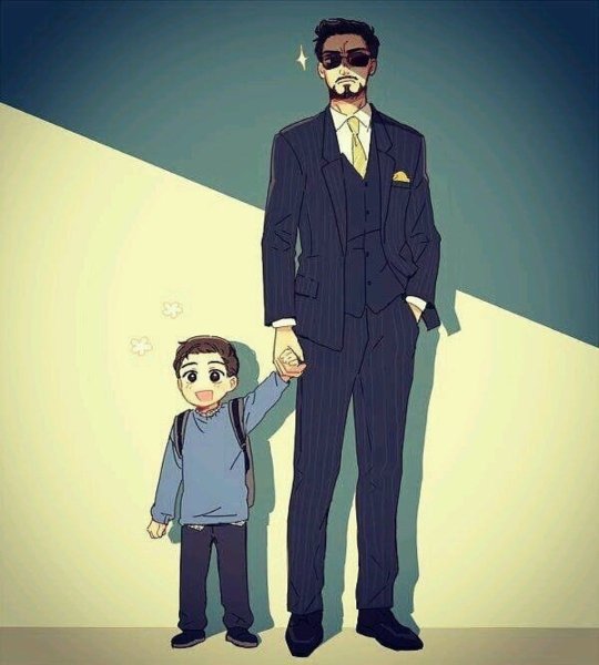 Тони Старк и Питер Паркер отец и сын