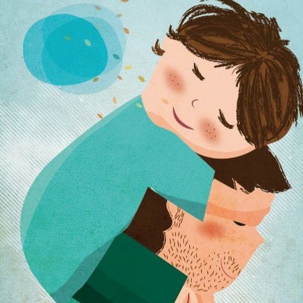 Отец и сын иллюстрация