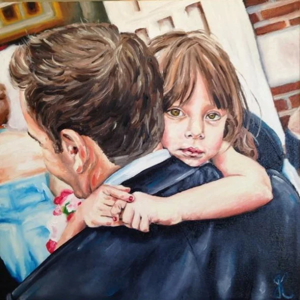 Папа и дочь картина