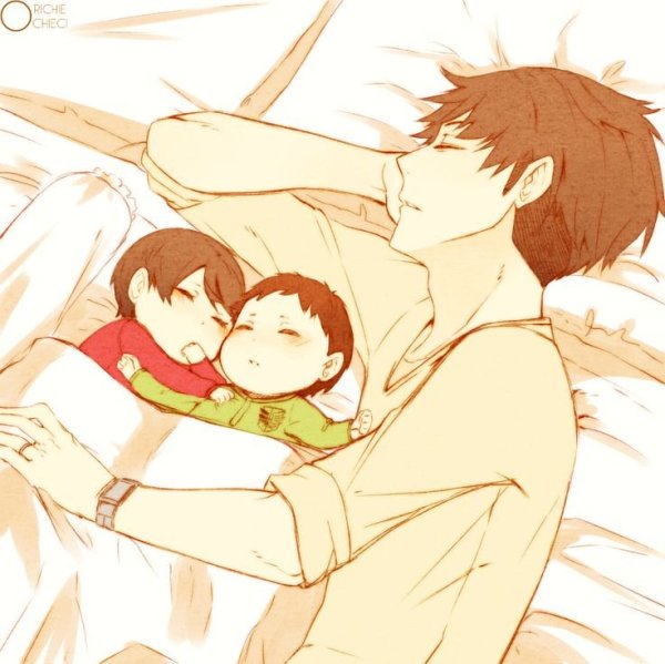 Аниме отец и сын