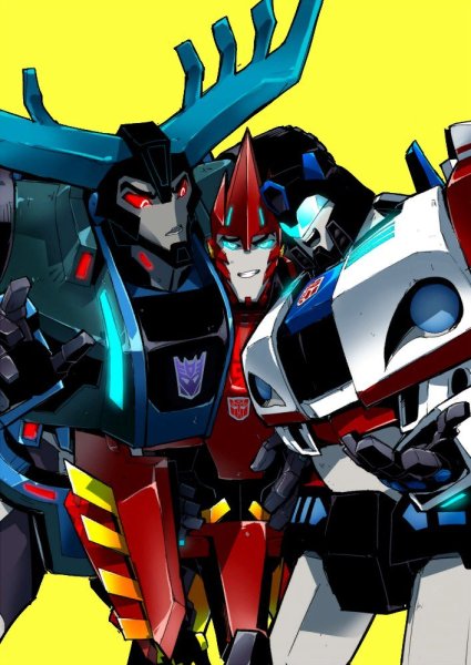 Трансформеры Сайдсвайп и Стронгарм