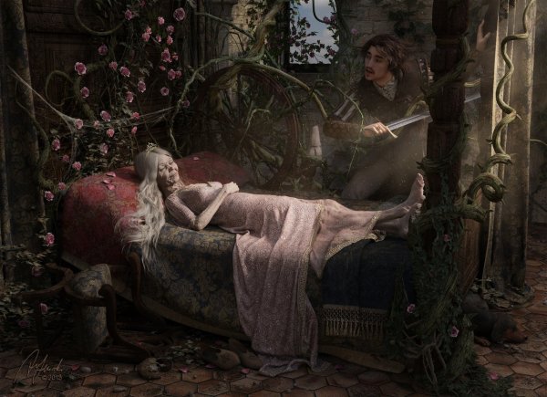 Спящая красавица арт