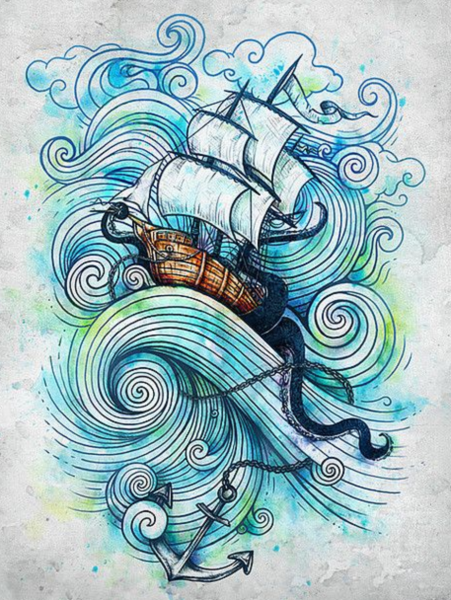 Морской орнамент