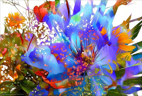 Абстрактные цветы