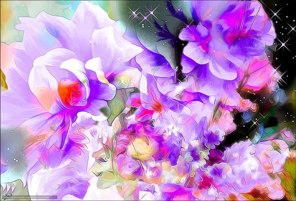 Красивые цветы арт