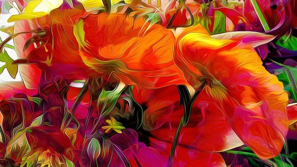 Яркие краски в живописи