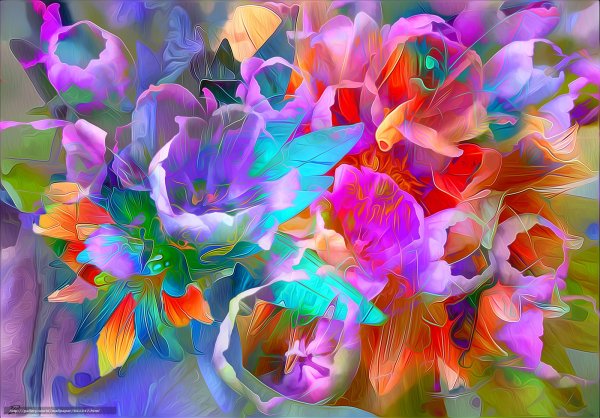 Абстрактные цветы
