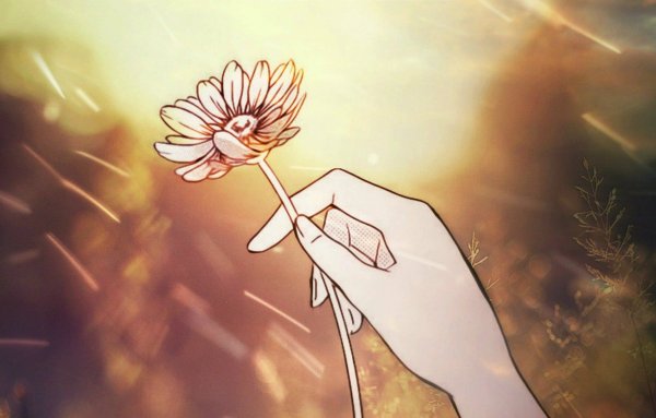 Аниме цветы Эстетика