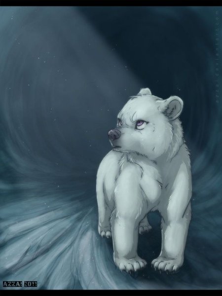 Белый медведь арты