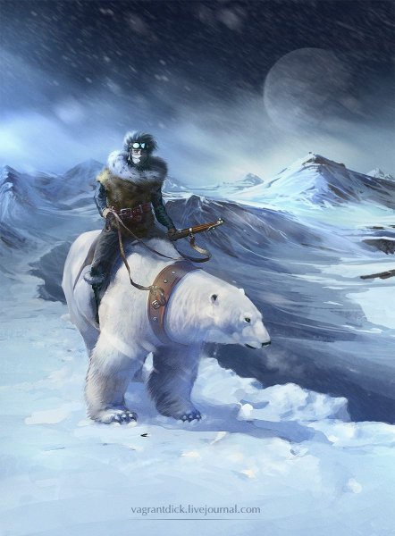 Белый медведь фэнтези