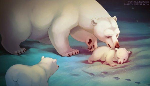 Фурри белый медведь