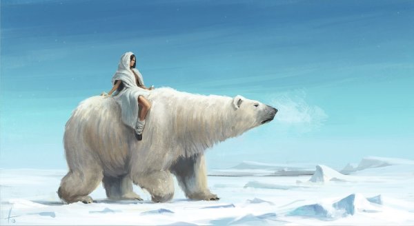 Белый медведь фэнтези