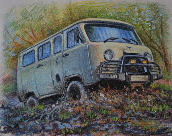 УАЗ 452 рисунок
