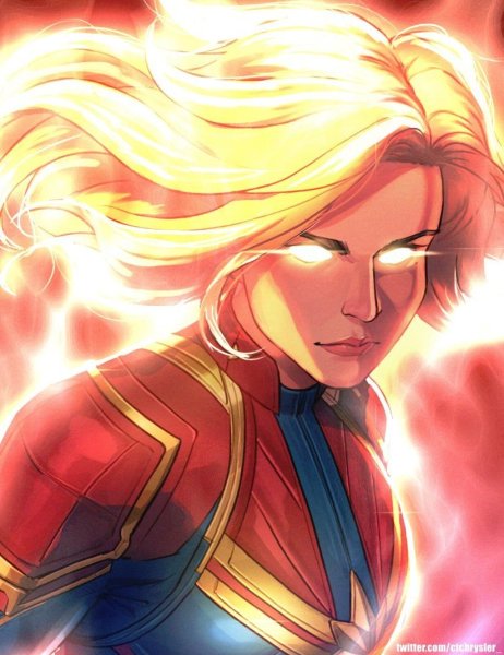 Капитан Марвел Art