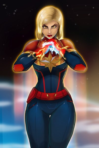 Марвел Кэрол Дэнверс костюмы арт