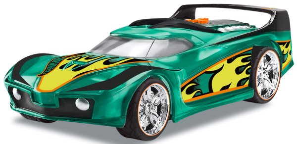 Хот Вилс зелёная машина