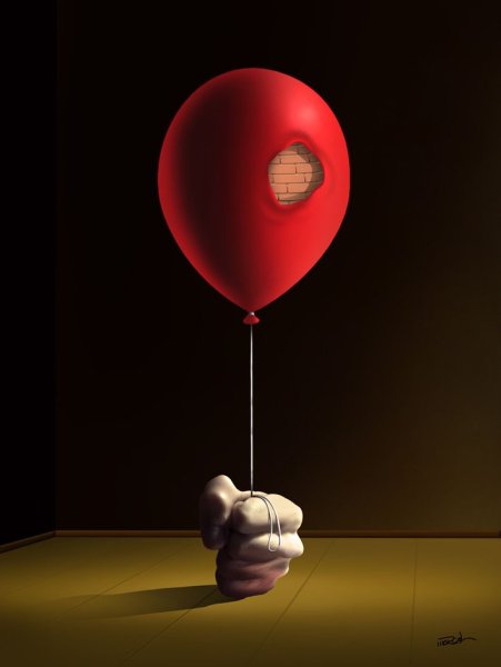Сюрреализм воздушный шарик