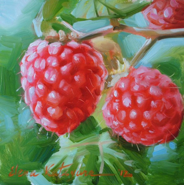 Художник Елена Кацура виноград