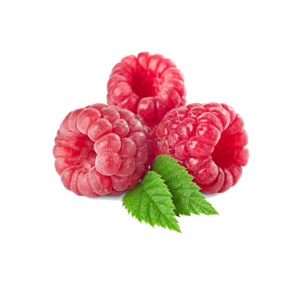 Малина на белом фоне