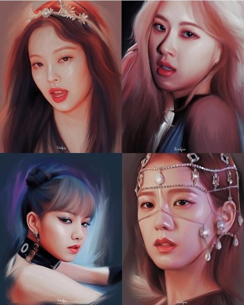 BLACKPINK Роуз Art