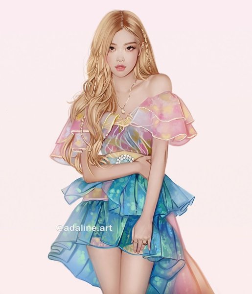 BLACKPINK Роуз Art