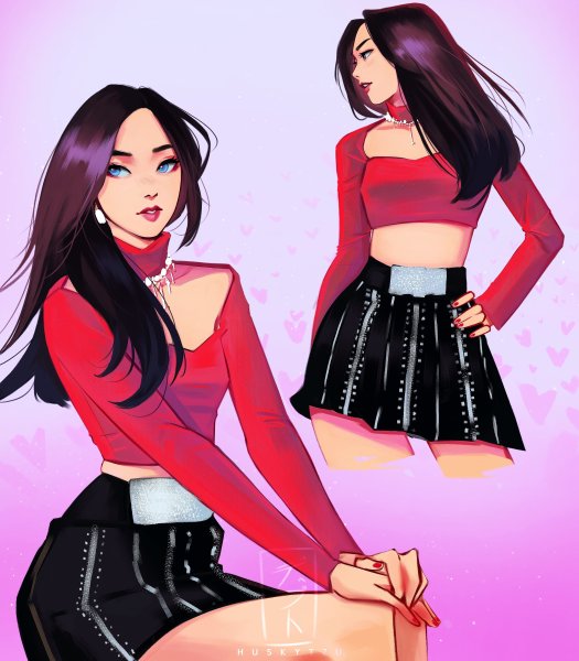 Группа Блэк Пинк арт