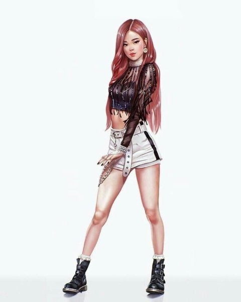 Розе Блэк Пинк арт