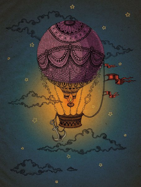 Стилизованный воздушный шар