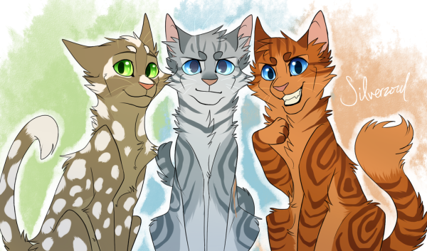 Коты Воители Воробей и Огнехвост