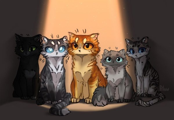 Коты Воители Остролистая Львиносвет и Воробей